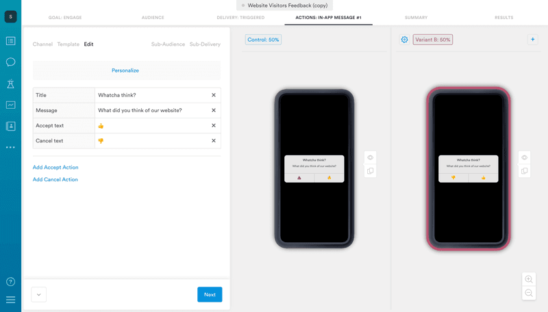 Improve A/B testing with Leanplum.