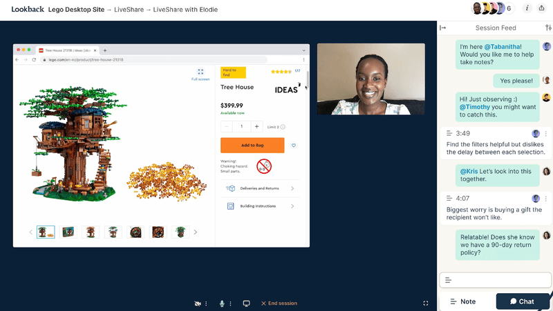 Customer feedback platform: Lookback