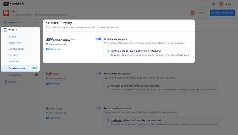 marker logrocket competitors