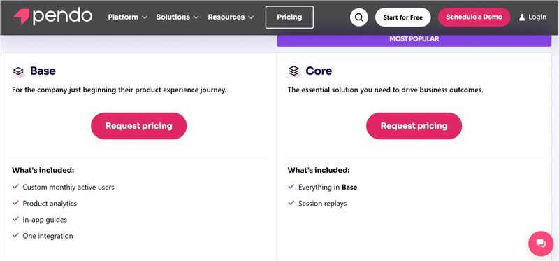 Pendo-pricing