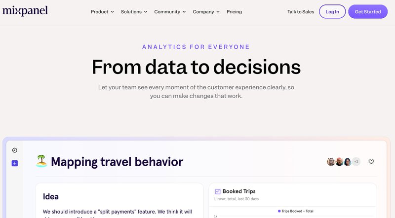 Mixpanel website