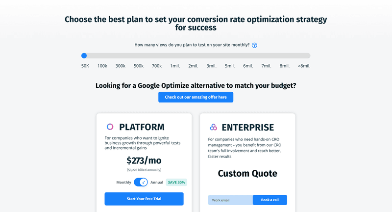 Omniconvert pricing