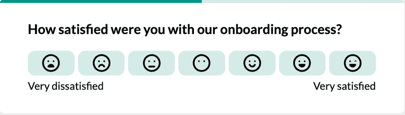 Questions for measuring the onboarding experience