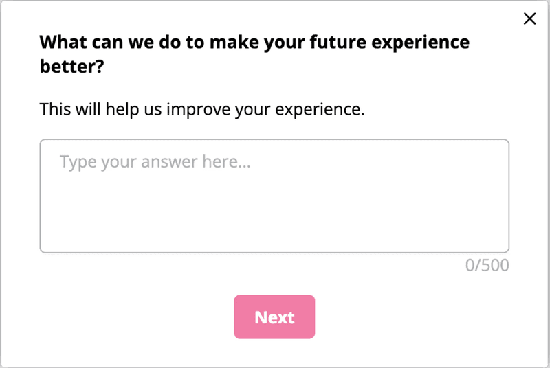 Open-ended follow-up question to generate more insights.