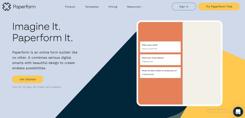 Paperform - Typeform alternatives
