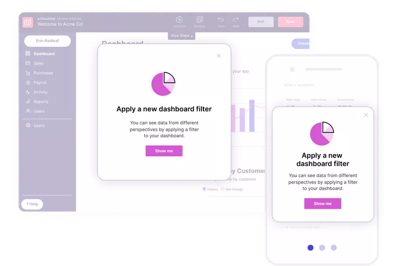 pendo's dashboard and onboarding elements for pendo vs intercom