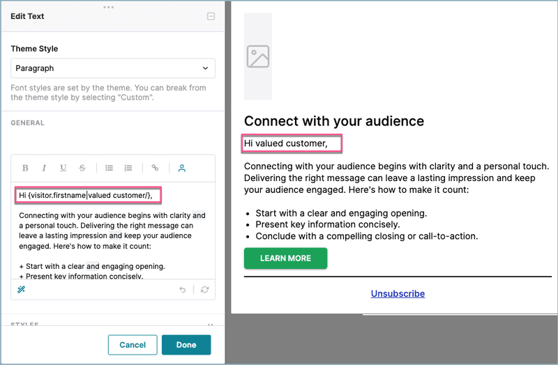 email marketing tools pendo