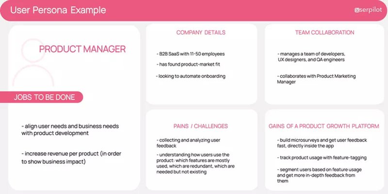 Userpilot persona example