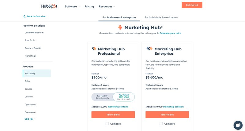 HubSpot-pricing