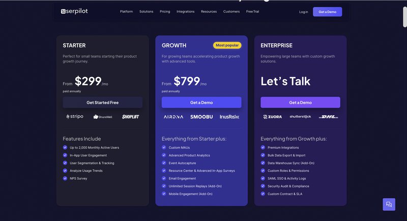 Userpilot pricing