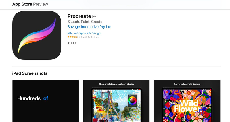 Procreate app on the App Store.