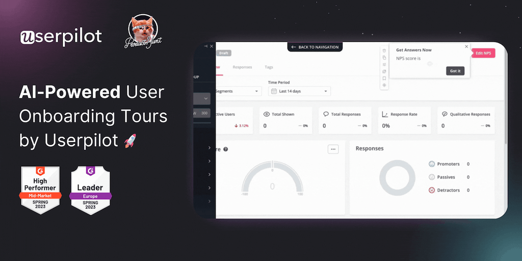Userpilot used Product Hunt to launch its new feature