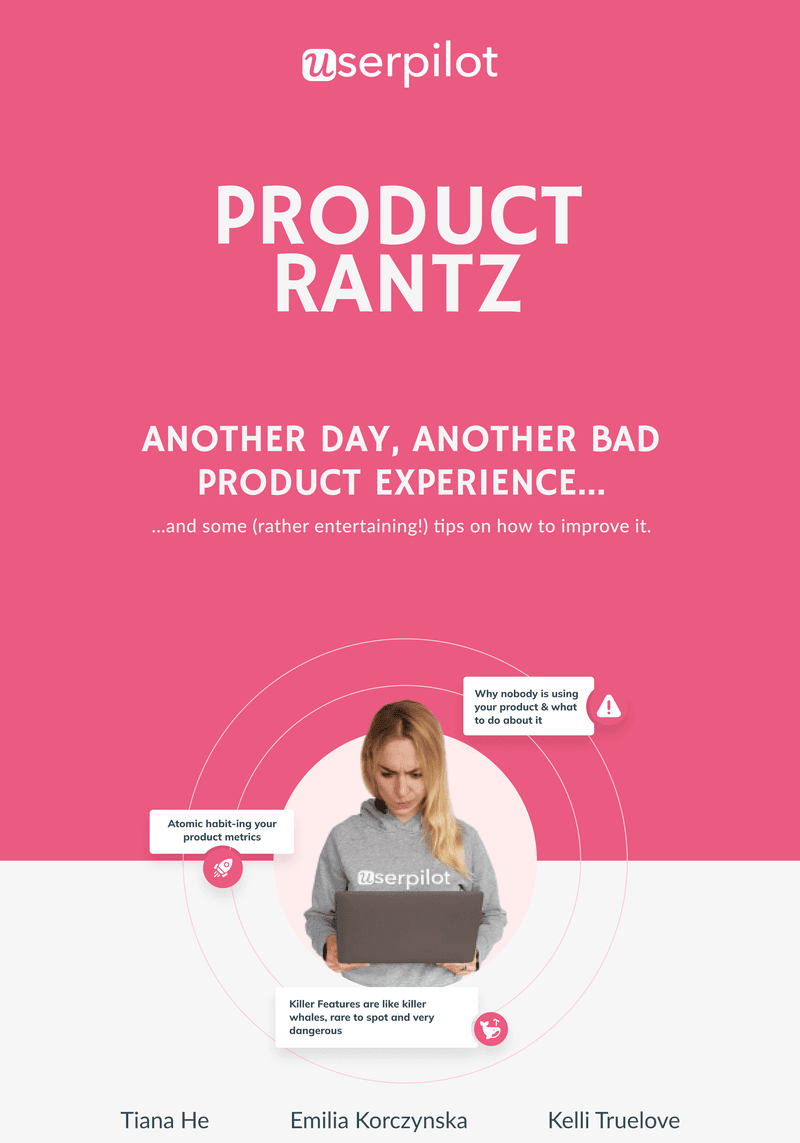 Product Rantz onboarding book by Userpilot