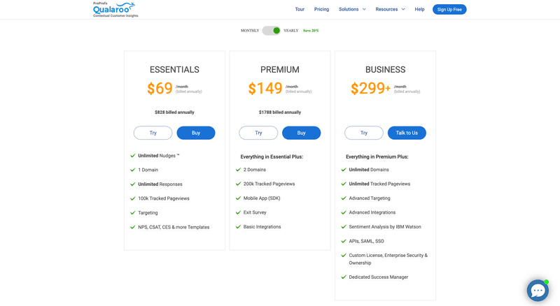 qualaroo pricing