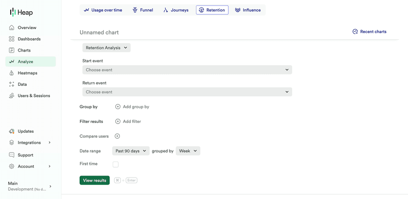 Retention analysis in Heap