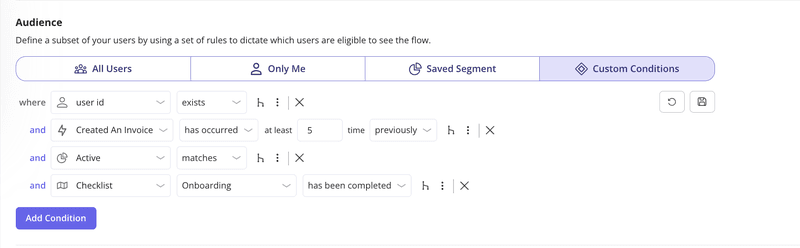 segmenting users for upsell opportunity on Userpilot