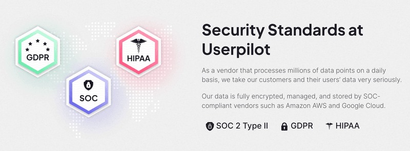 Userpilot Security Standards and Compliance.