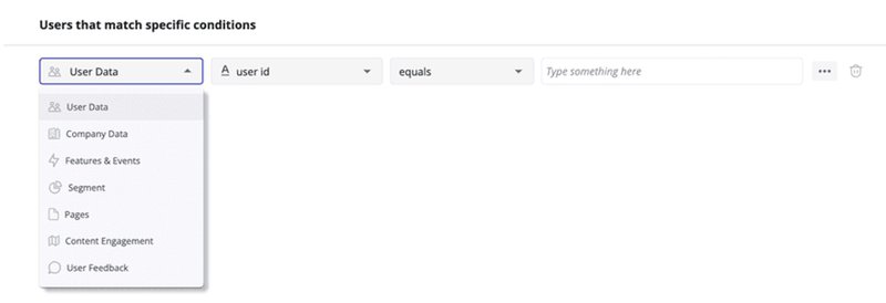 user segmentation within Userpilot