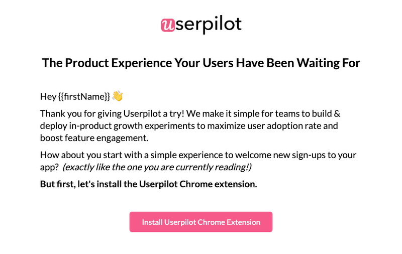 userpilot self-serve onboarding key action