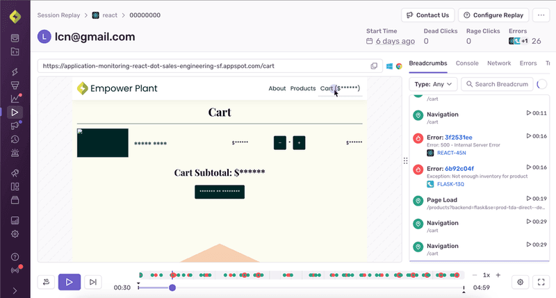 sentry session replay tools