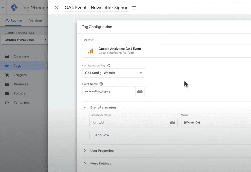 Set up custom events using Google Tag Manager