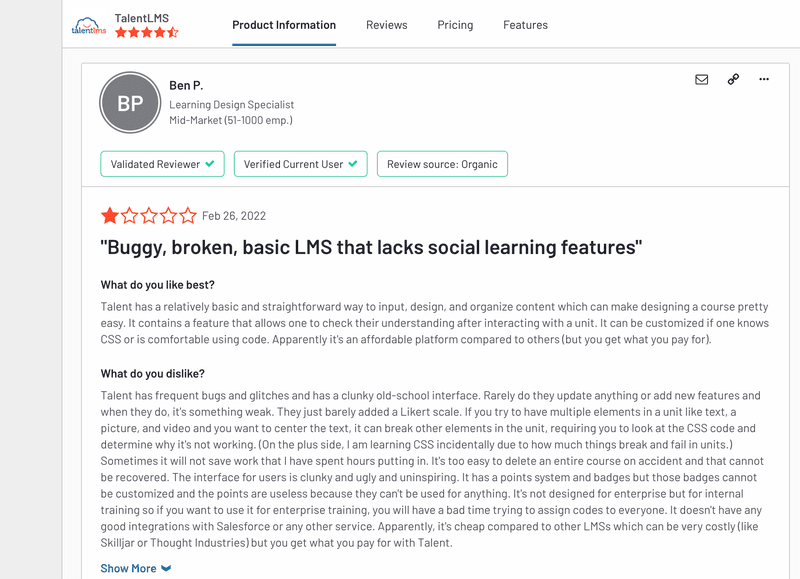 talentlms review 2 instructional design software