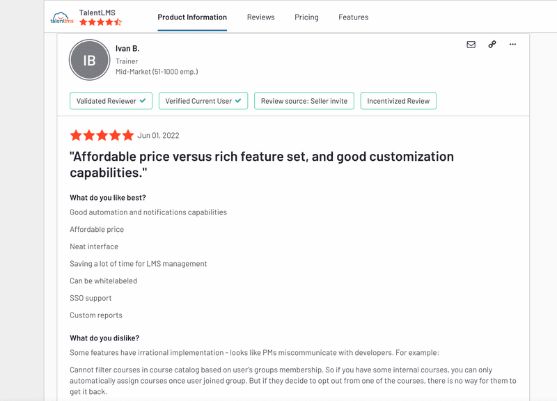 talentlms review instructional design software