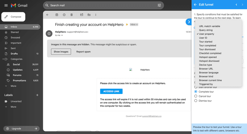 targeting in helphero digital adoption platform