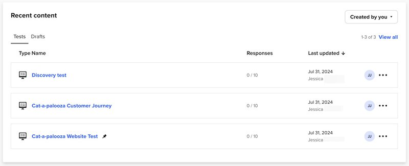 UserTesting platform