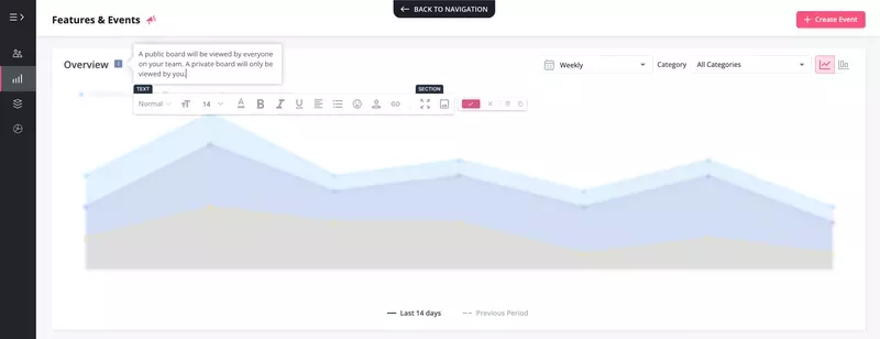 Tooltip to improve feature discovery