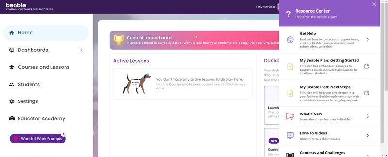 Beable resource center created with Userpilot