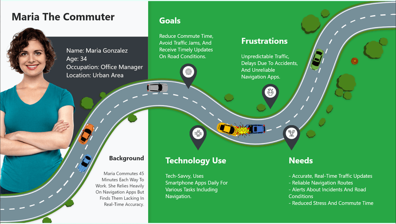 User persona example for traffic app