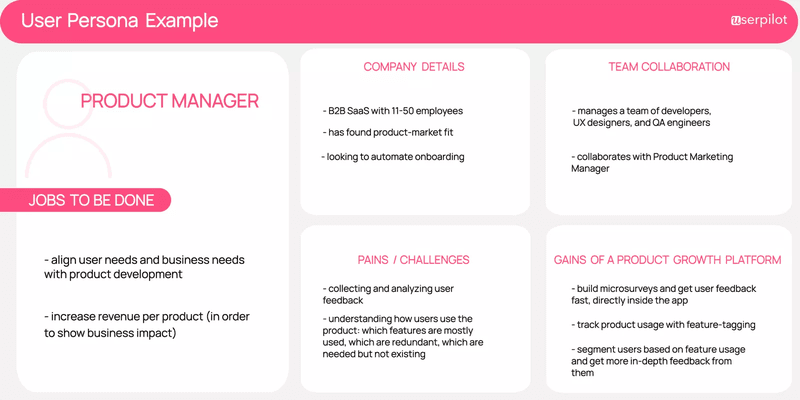 user persona example