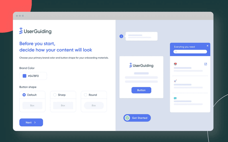 customization on userguiding