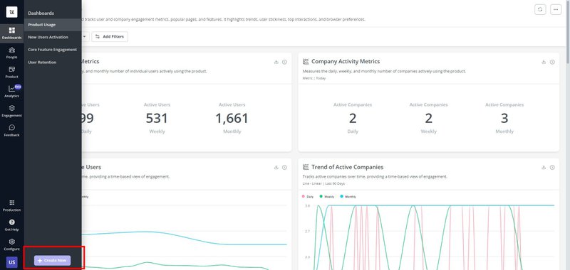 userpilot analytics dashboard