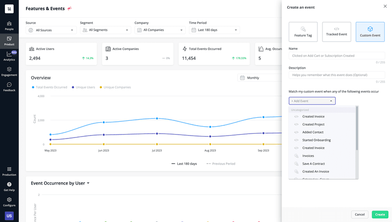 Userpilot behavioral tracking