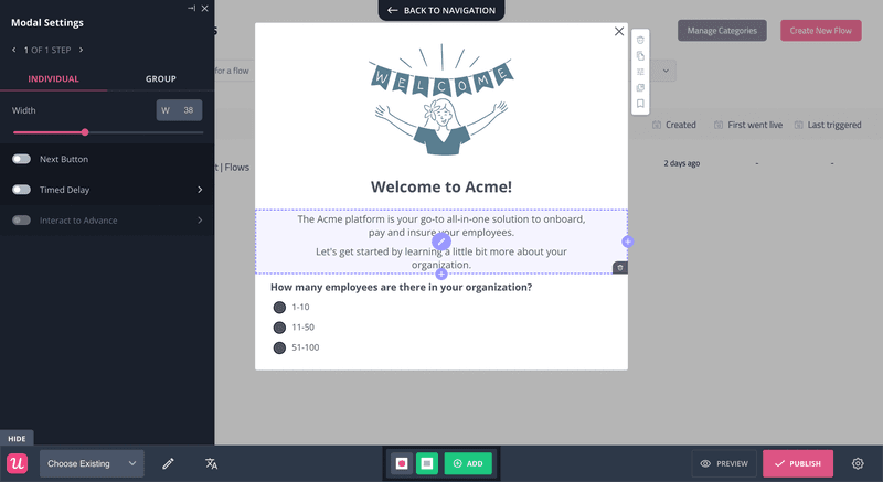 userpilot-customize-welcome-survey
