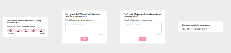 Userpilot in-app survey