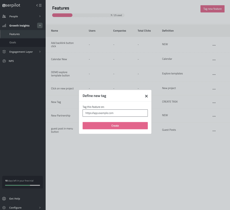 userpilot-feature-tagging