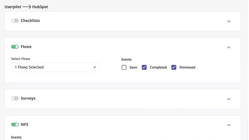 userpilot hubspot integration