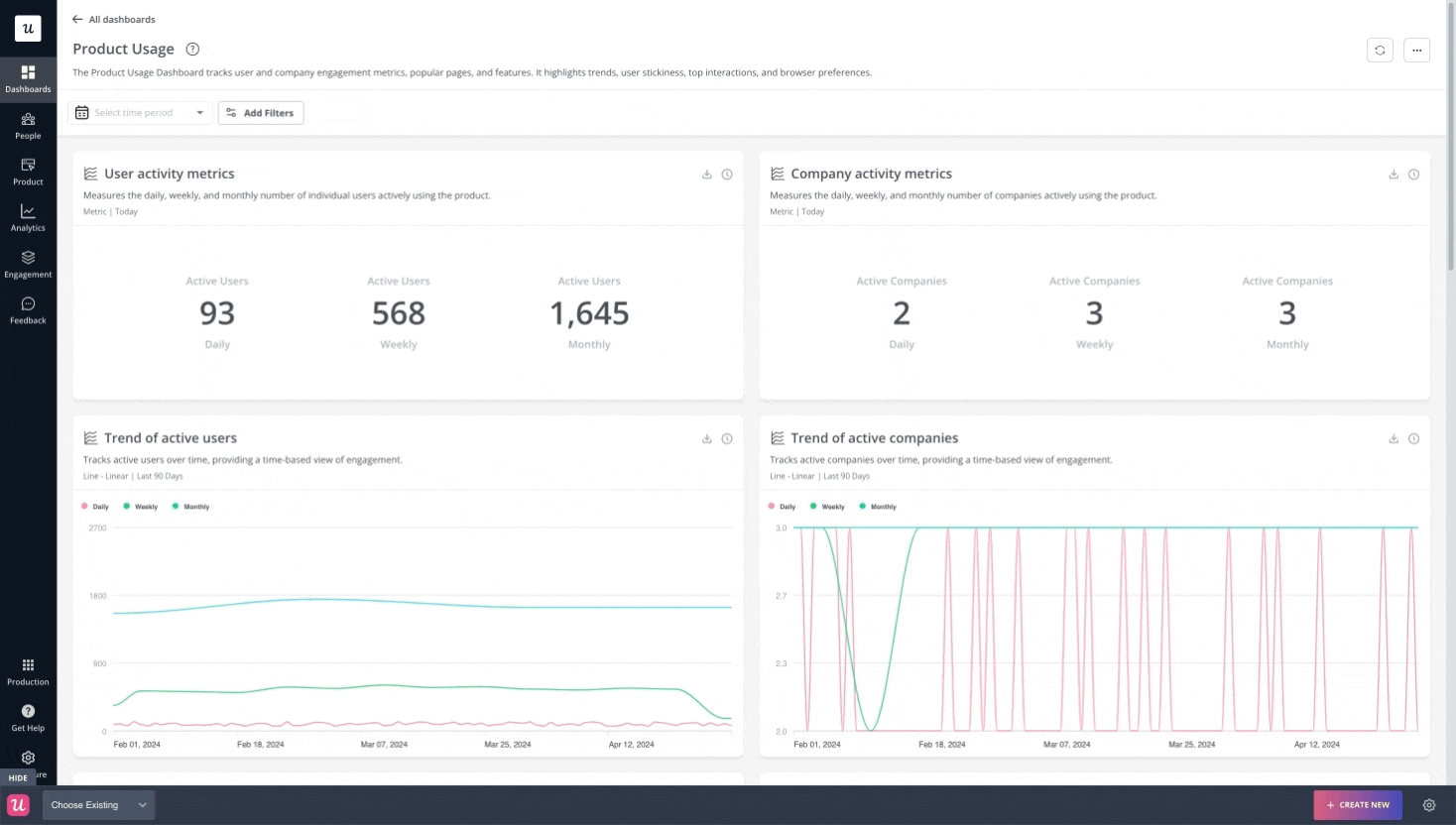Setting up an in-app guide with Userpilot.