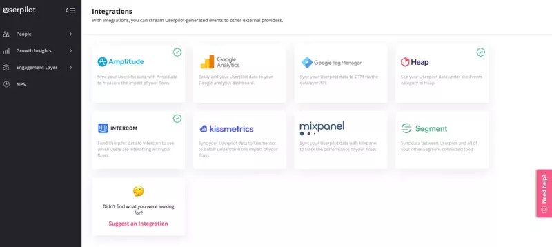 userpilot integrations instructional design software
