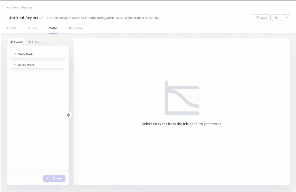 Userpilot path analysis report dashboard