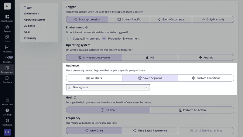 Segmentation in Userpilot.