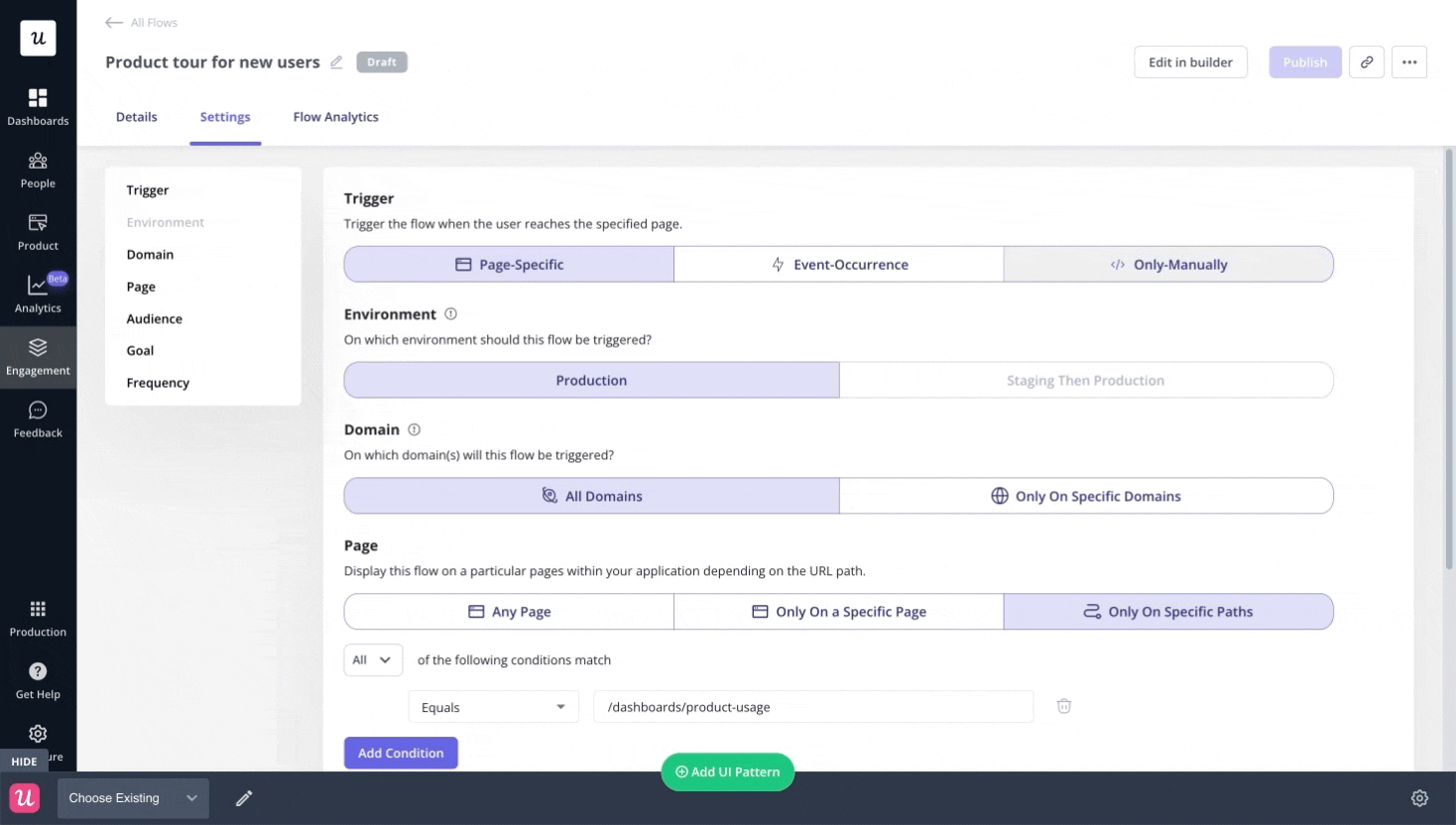 Userpilot tooltips target user interface