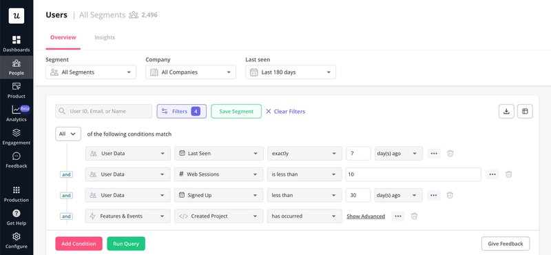 userpilot user segmentation