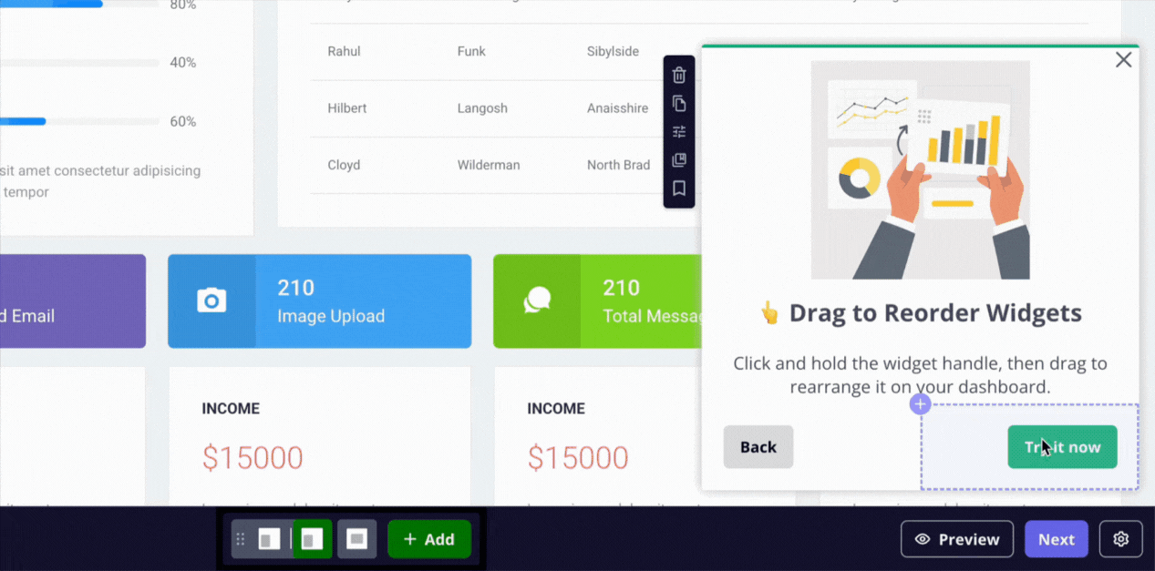 Userpilot's visual flow builder demonstration