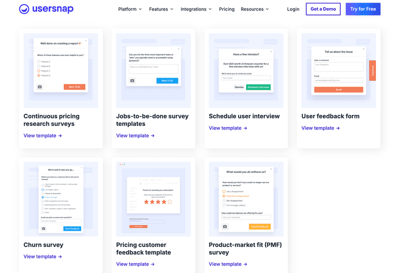 Customer feedback platform: Usersnap