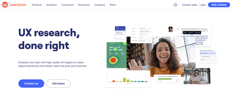 Userzoom-homepage