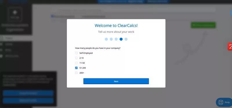 Welcome screen size-based segmentation